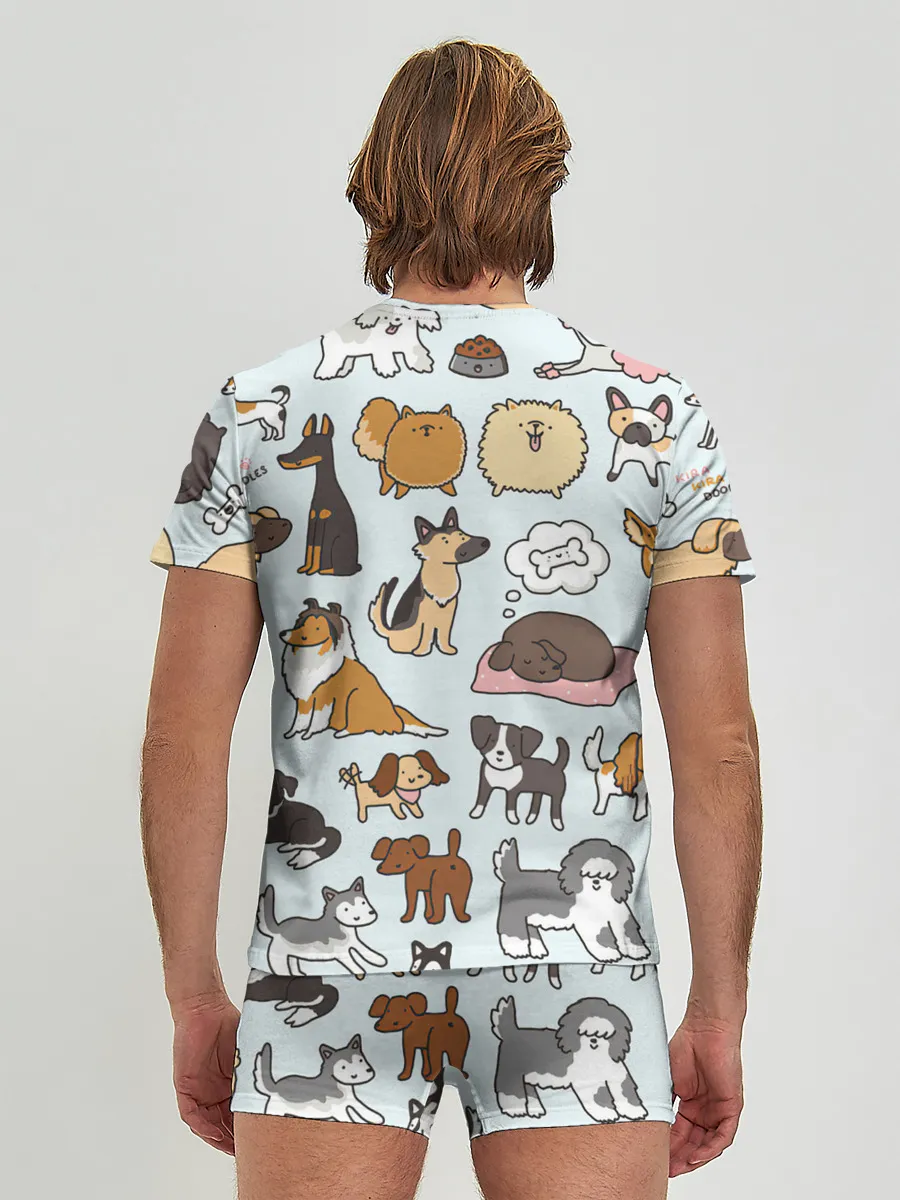 Мужские трусы с футболкой / Собаки