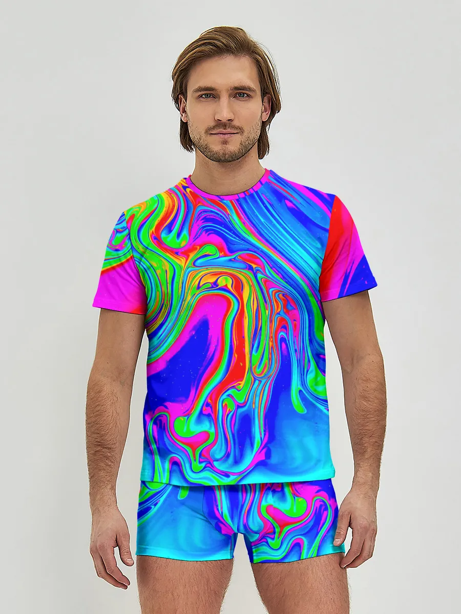 Мужские трусы с футболкой / Краска