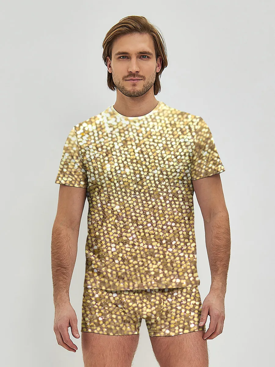 Мужские трусы с футболкой / Блёстки