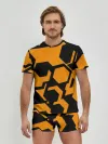 Мужские трусы с футболкой / КИБЕРПАНК, жёлтый
