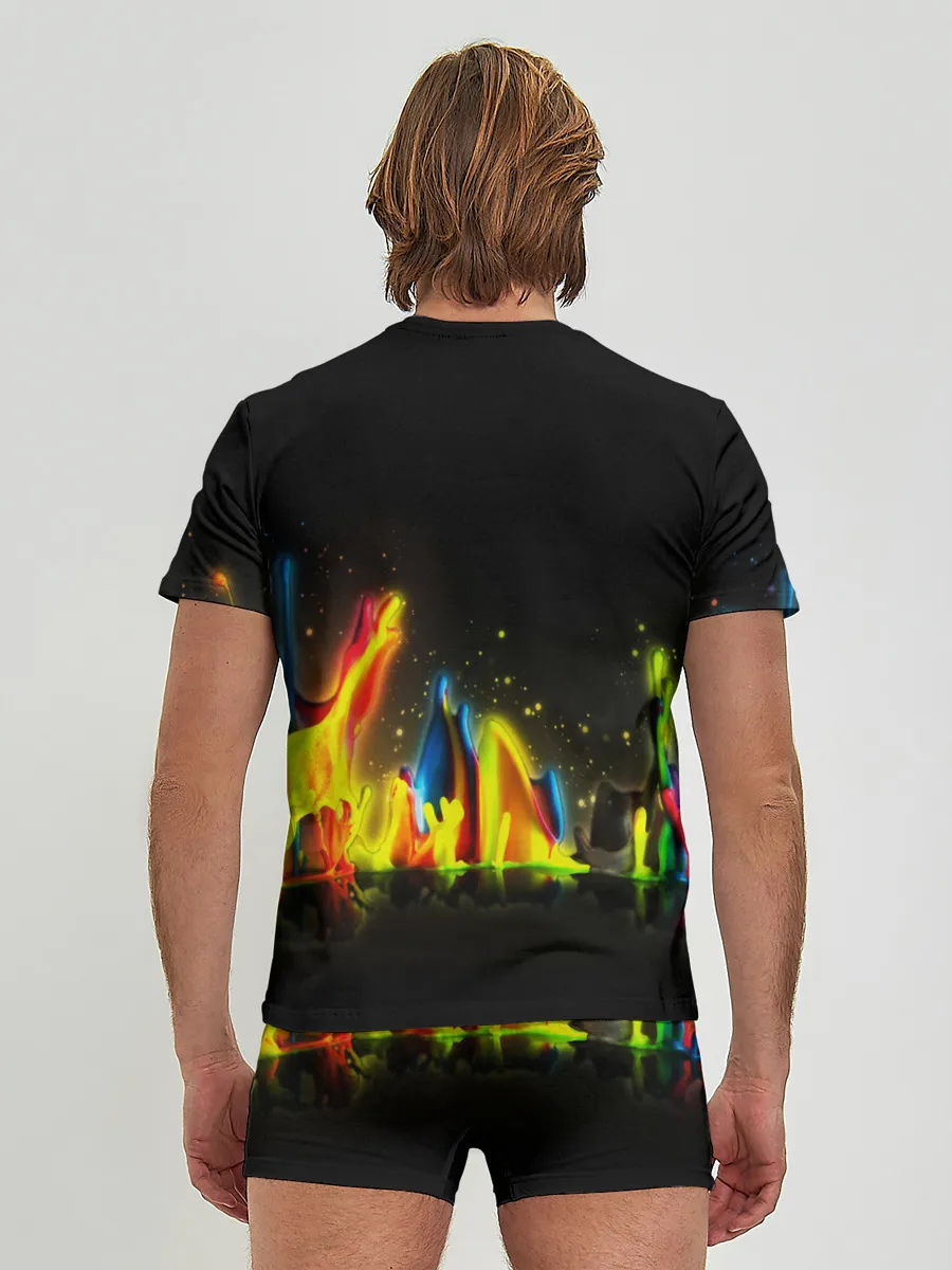 Мужские трусы с футболкой / КРАСКИ В НЕОНЕ