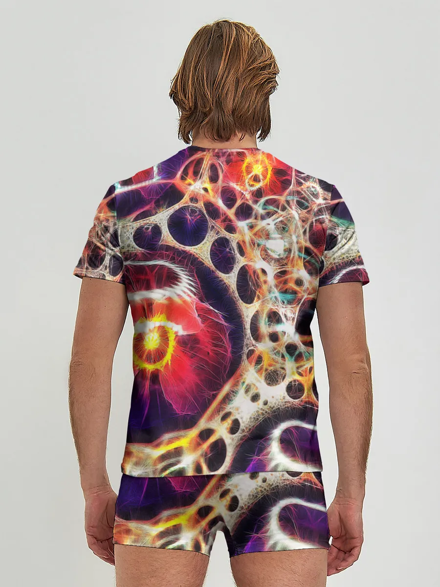 Мужские трусы с футболкой / Абстракция / Психоделика
