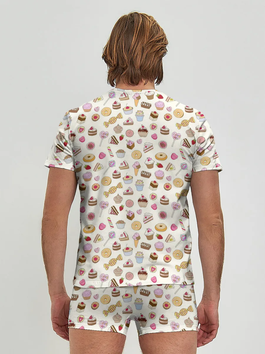 Мужские трусы с футболкой / Сладости