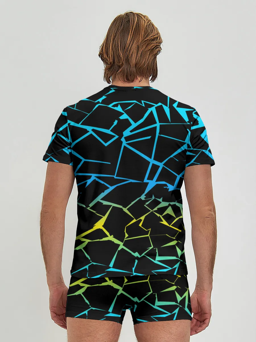 Мужские трусы с футболкой / НЕОНОВЫЙ ГРАДИЕНТ