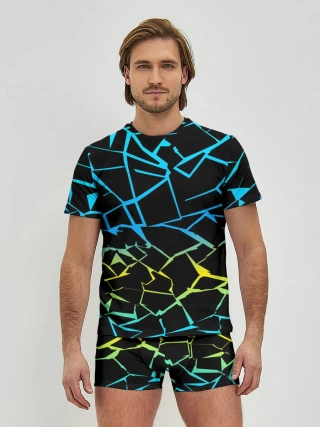 Мужские трусы с футболкой / НЕОНОВЫЙ ГРАДИЕНТ