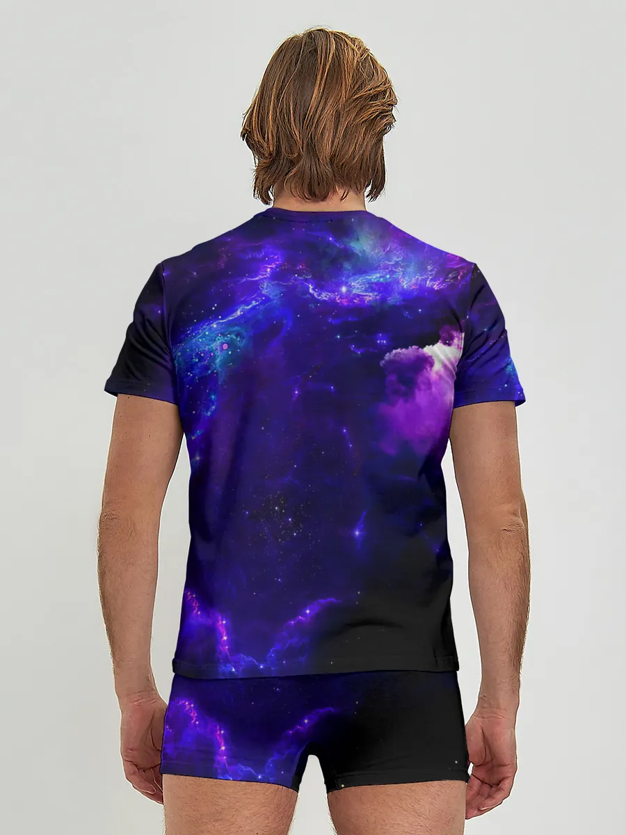Мужские трусы с футболкой / Космическое небо