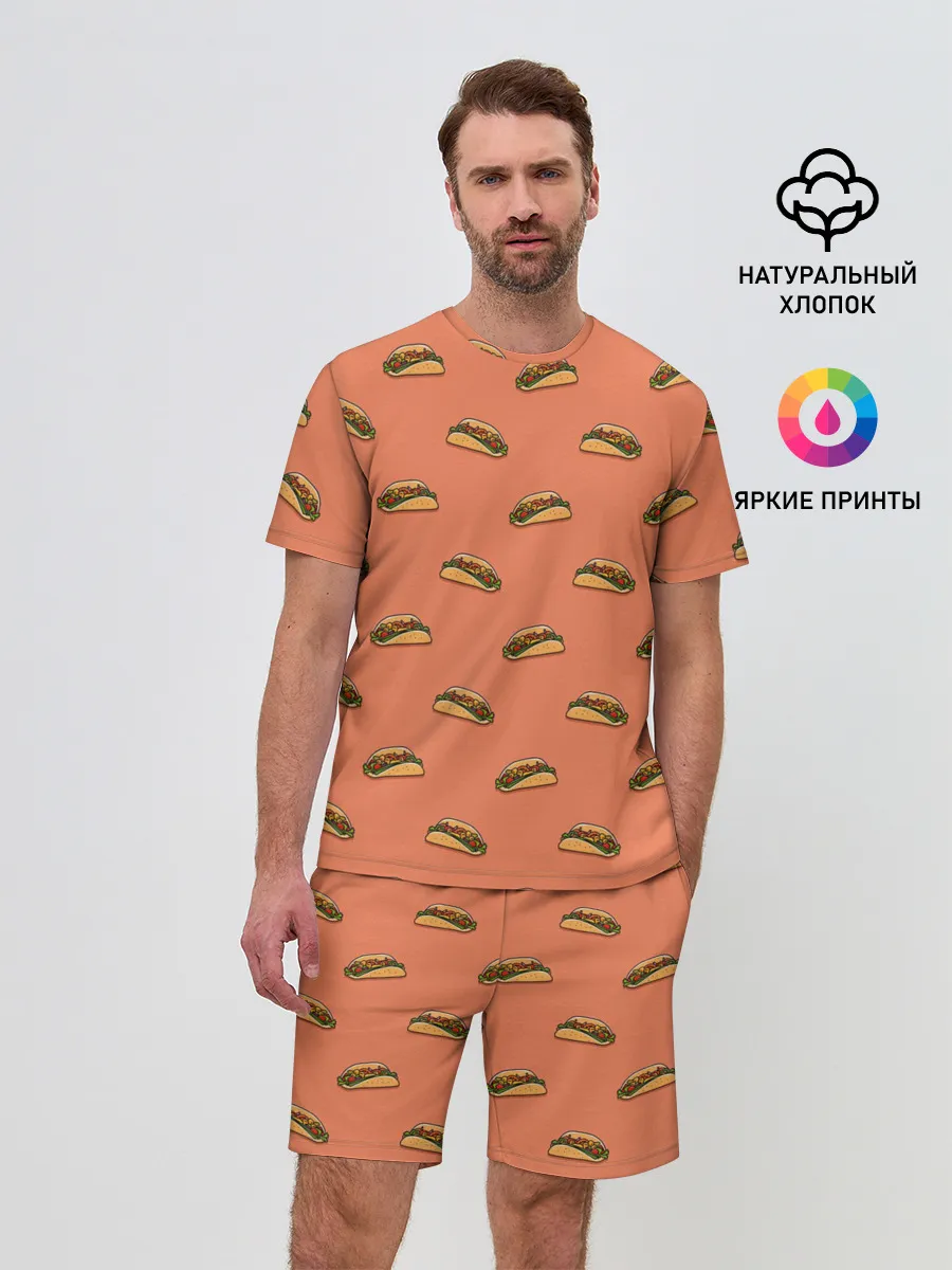 Мужской костюм с шортами / Тако паттерн