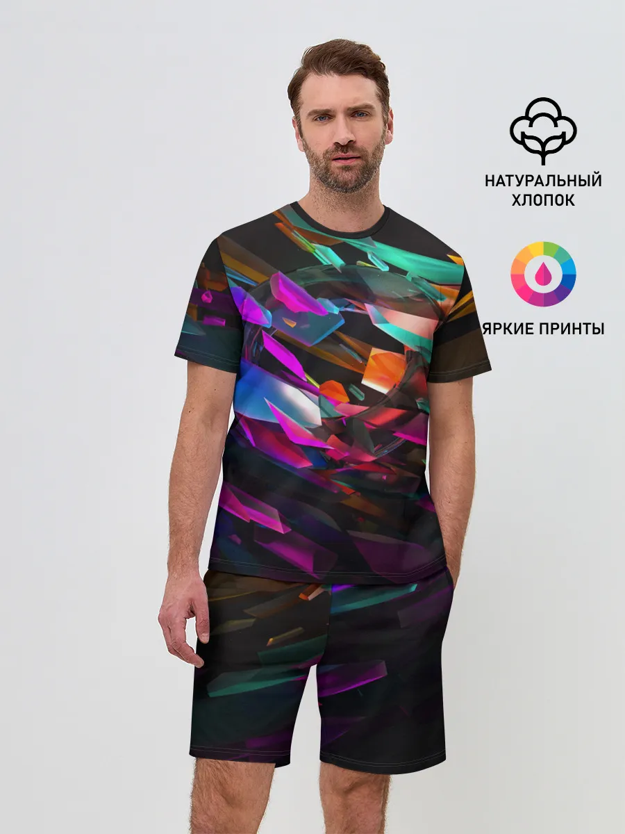 Мужской костюм с шортами / Стеклянный лед