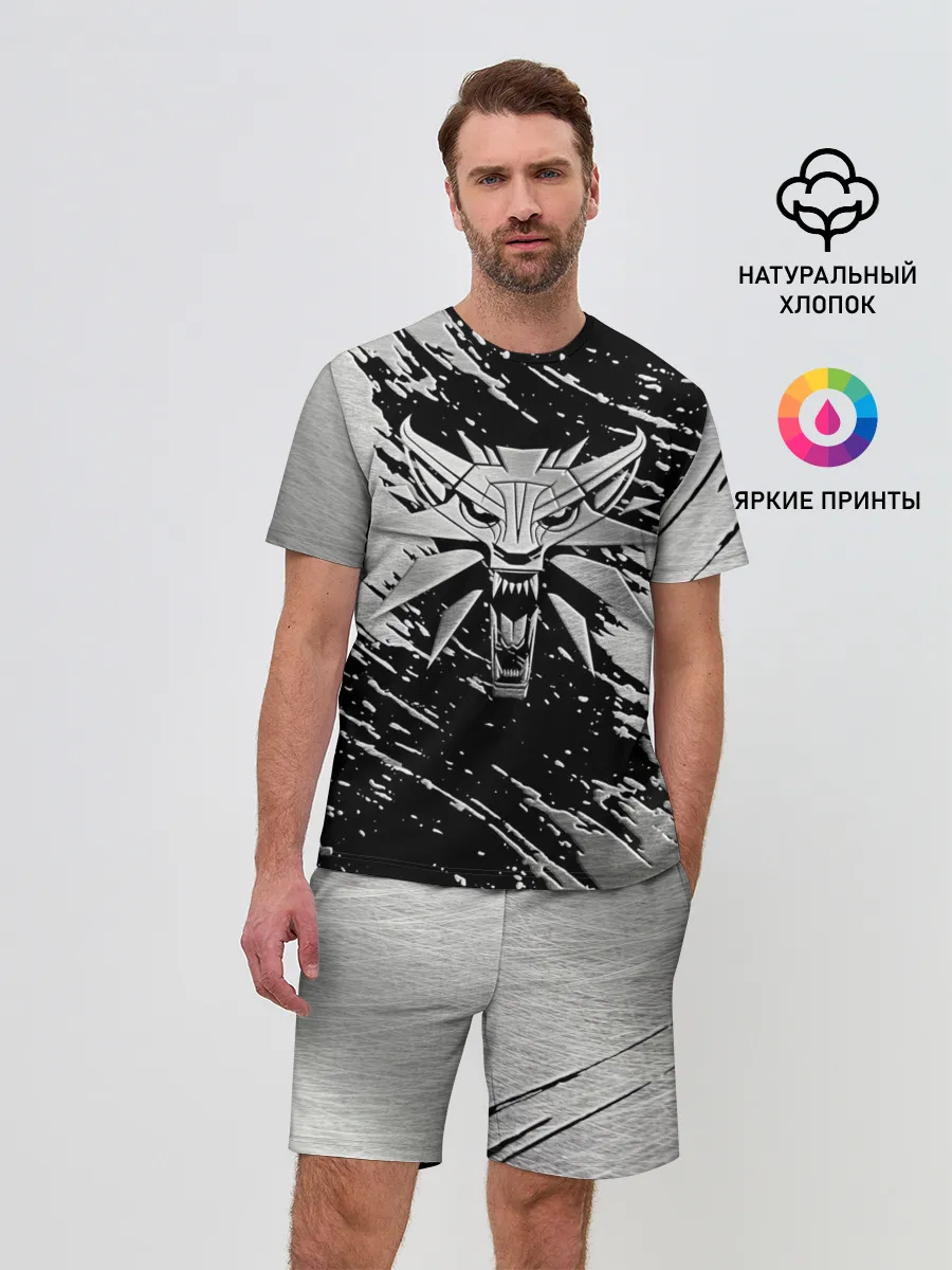 Мужской костюм с шортами / THE WITCHER LOGO STEEL