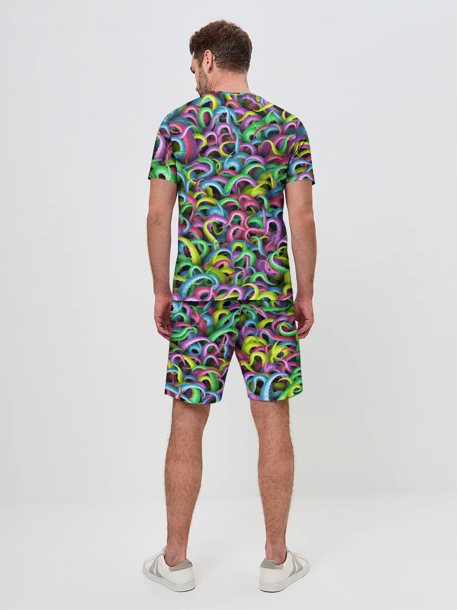 Мужской костюм с шортами / Психоделические щупальца