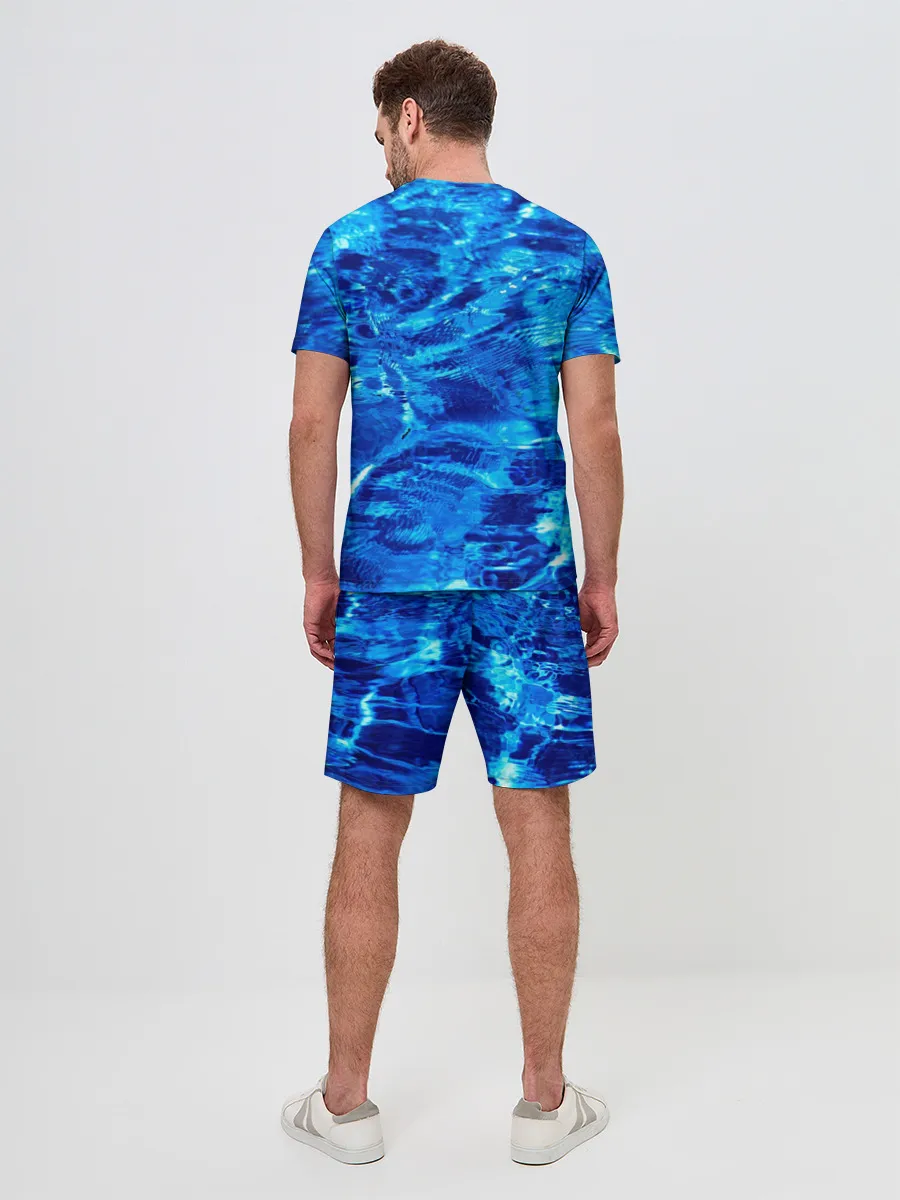 Мужской костюм с шортами / Голубая Вода
