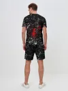 Мужской костюм с шортами / Брызги Череп Хипстер Гранж