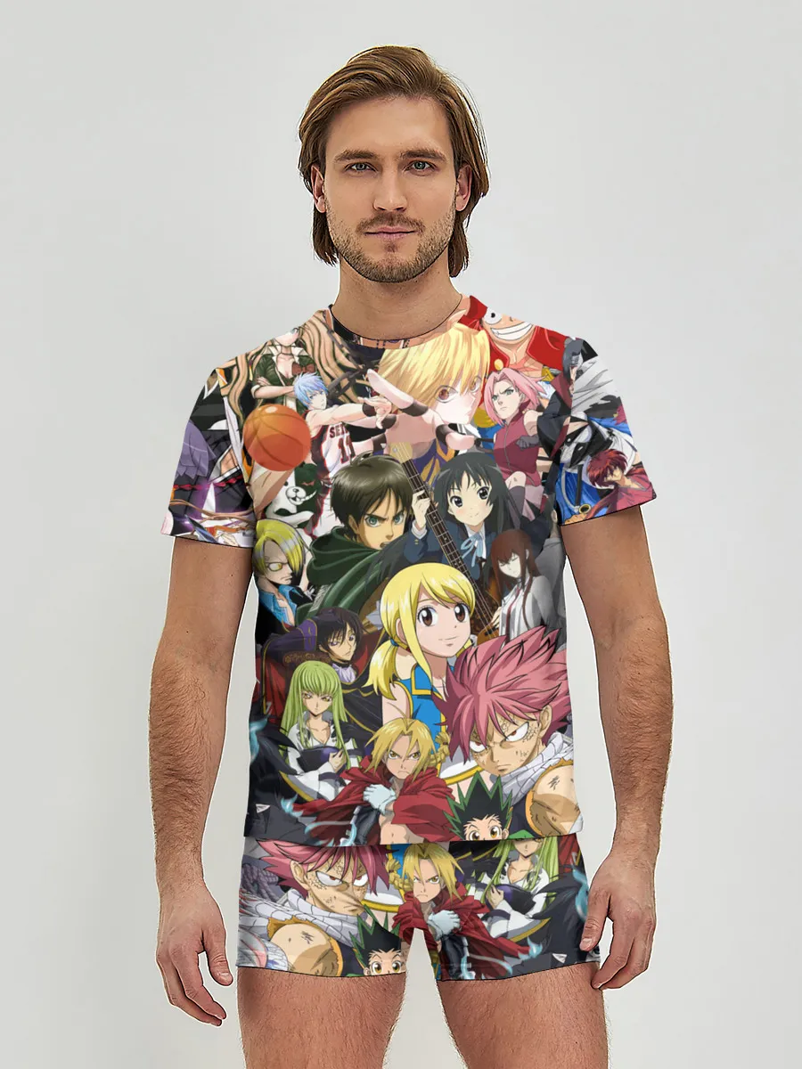 Мужские трусы с футболкой / Аниме коллаж