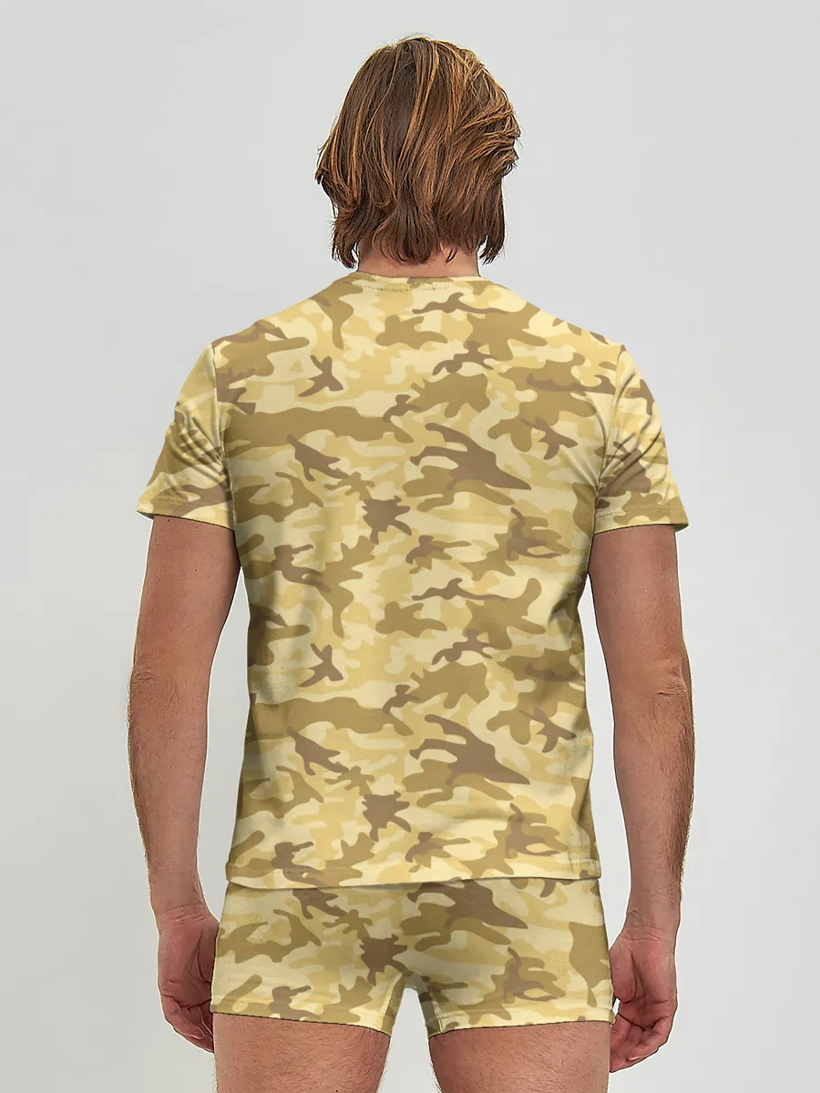 Мужские трусы с футболкой / КАМУФЛЯЖНЫЙ СТИЛЬ