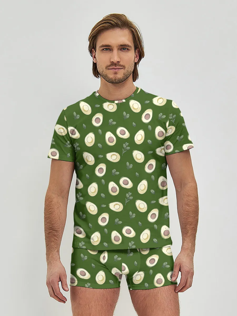 Мужские трусы с футболкой / АВОКАДО