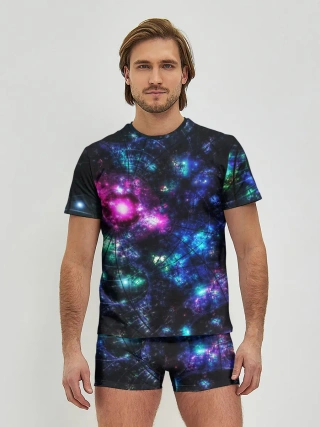 Мужские трусы с футболкой / АБСТРАКЦИЯ КОСМОСА