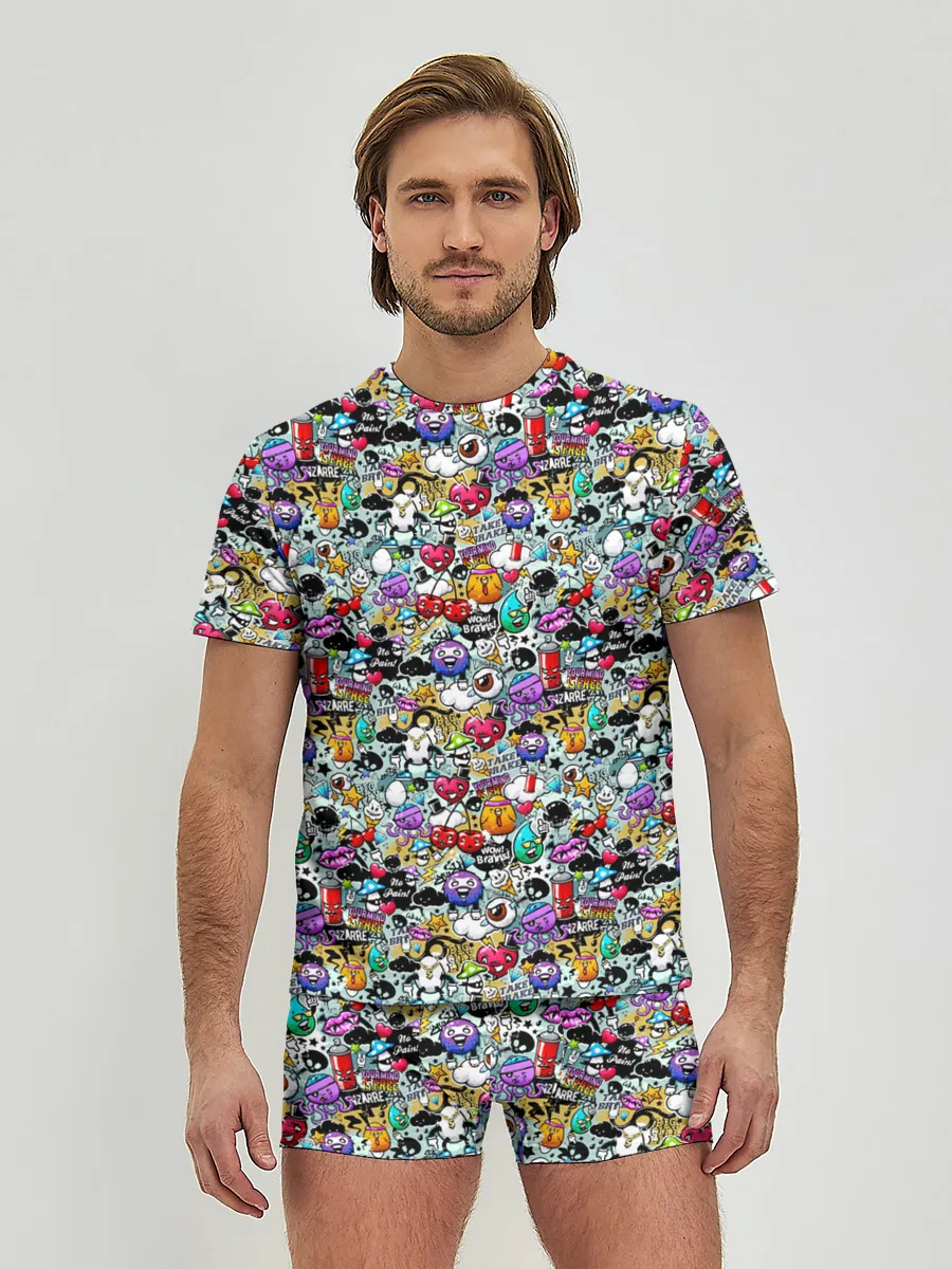 Мужские трусы с футболкой / Stickerboom