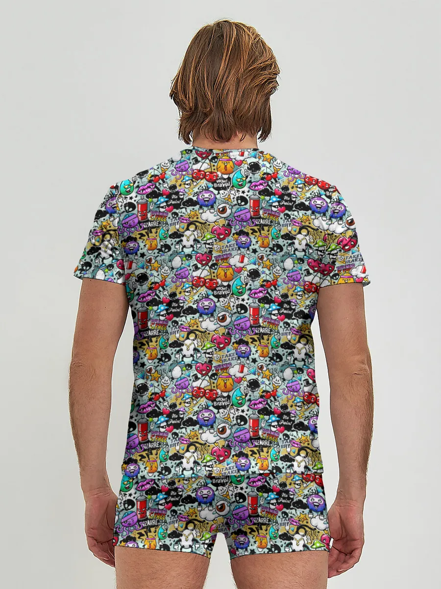 Мужские трусы с футболкой / Stickerboom