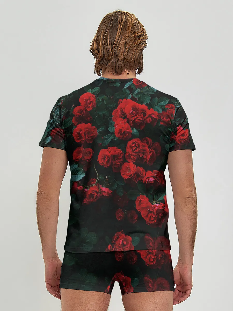 Мужские трусы с футболкой / Розы