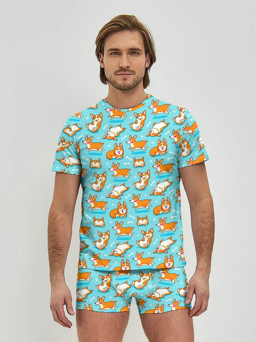 Мужские трусы с футболкой / Корги