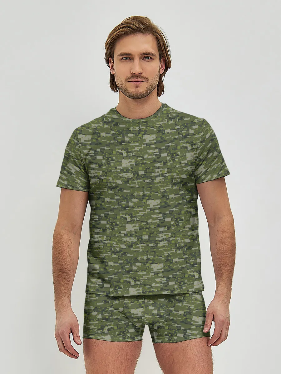 Мужские трусы с футболкой / Камуфляж