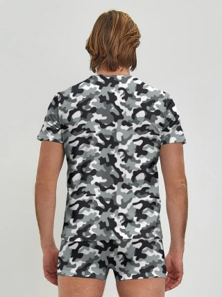 Мужские трусы с футболкой / Камуфляж