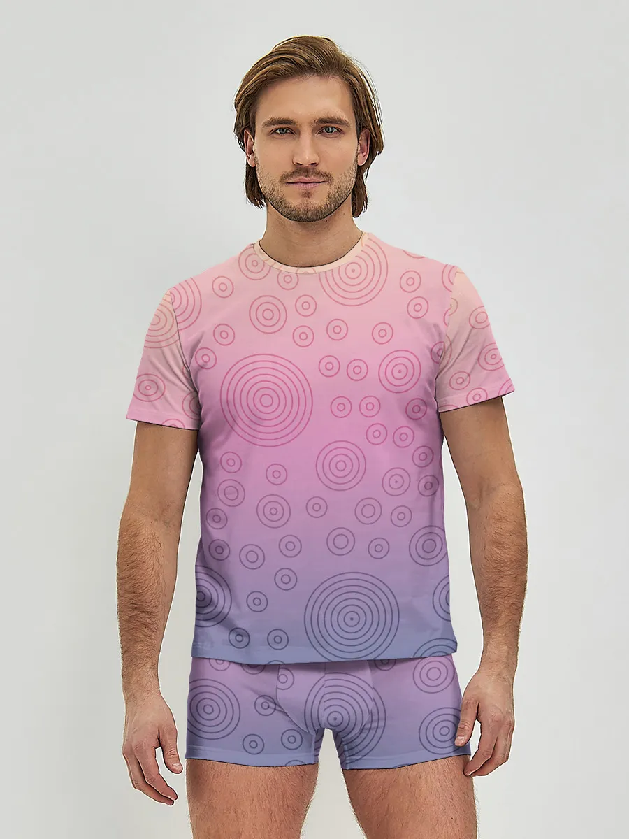 Мужские трусы с футболкой / Абстрактный узор