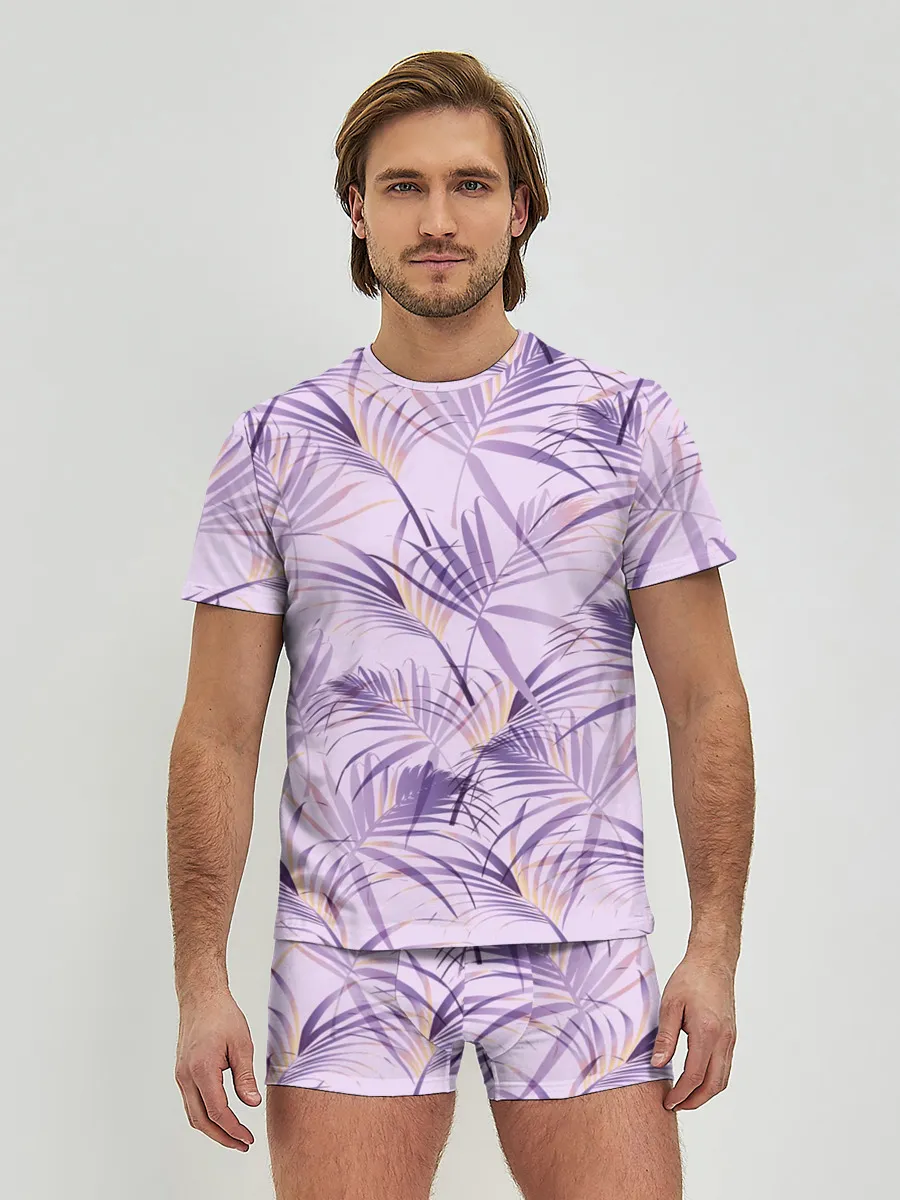 Мужские трусы с футболкой / Листья