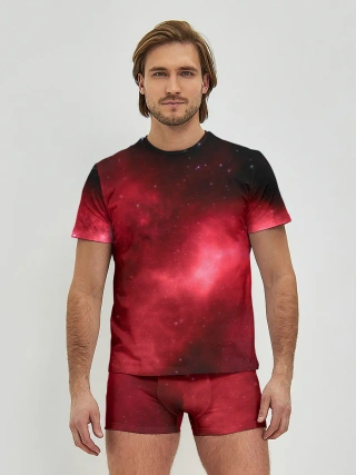 Мужские трусы с футболкой / Космос