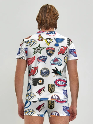 Мужские трусы с футболкой / NHL PATTERN