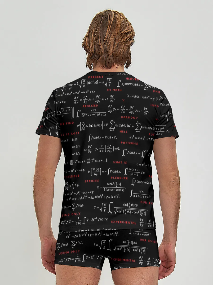 Мужские трусы с футболкой / Математические формулы
