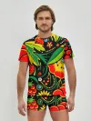 Мужские трусы с футболкой / Цветы