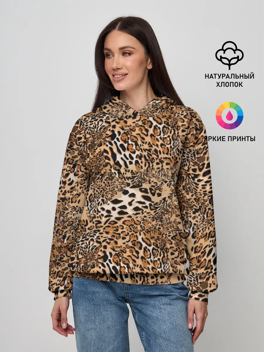 Женское худи / Леопард