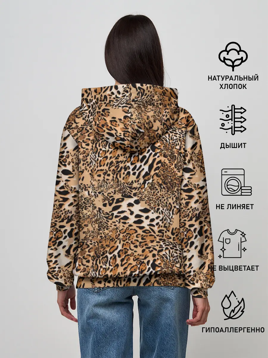 Женское худи / Леопард