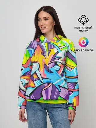 Женское худи / Неоновая кислота