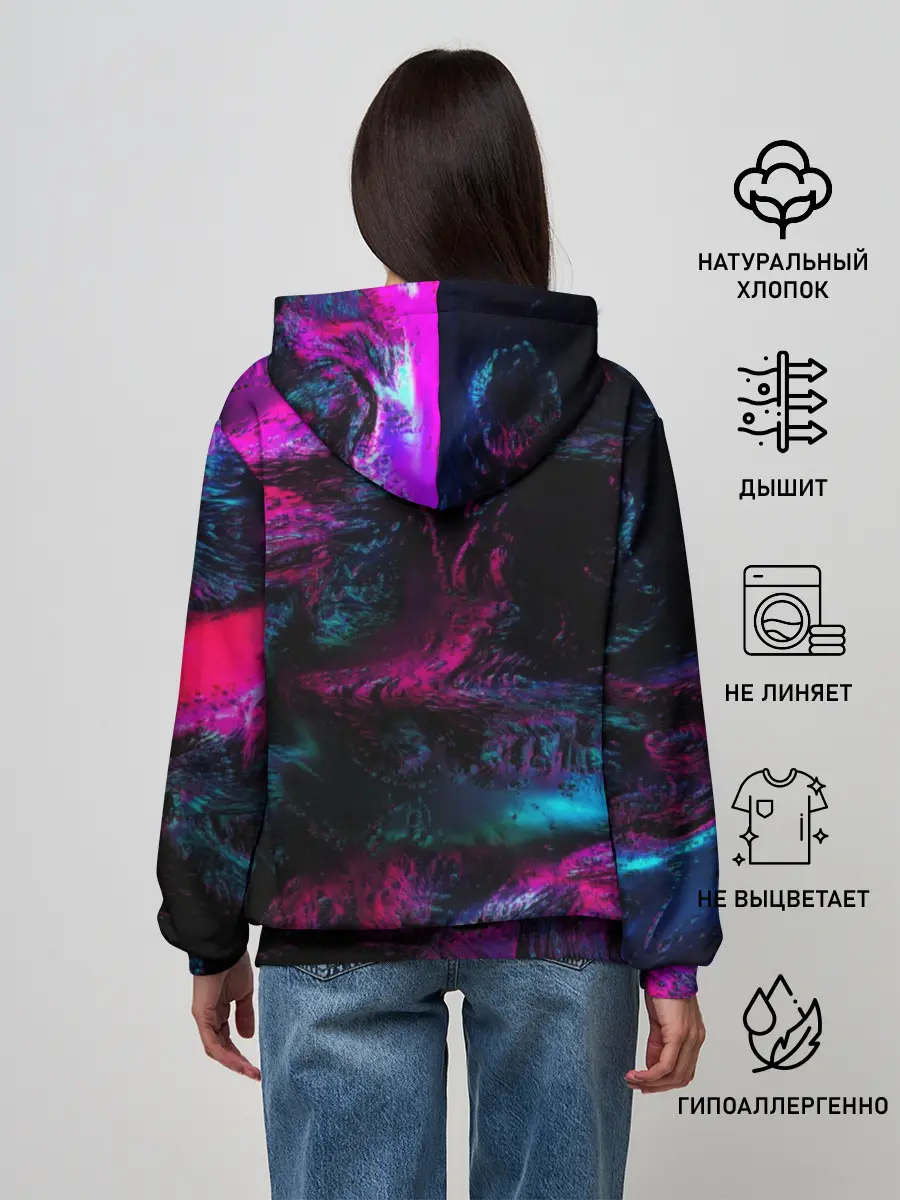 Женское худи / Marshmello NEON