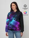Женское худи / Неоновая абстракция