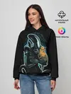 Женское худи / Чужой и котик