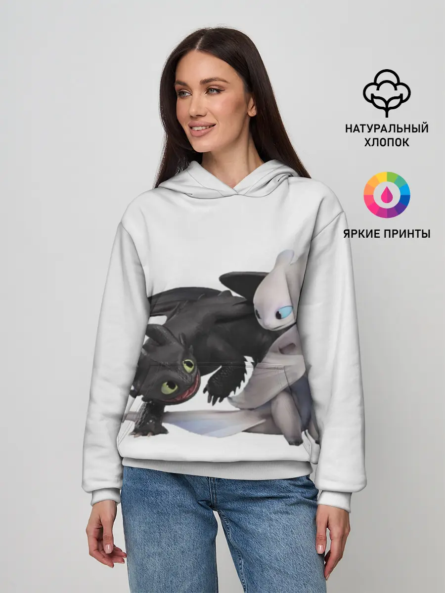 Женское худи / Как приручить дракона