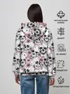 Женское худи / Черепа в цветах