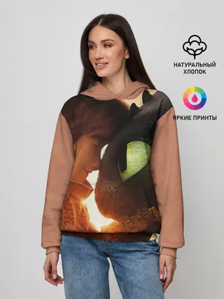 Женское худи / Как приручить дракона