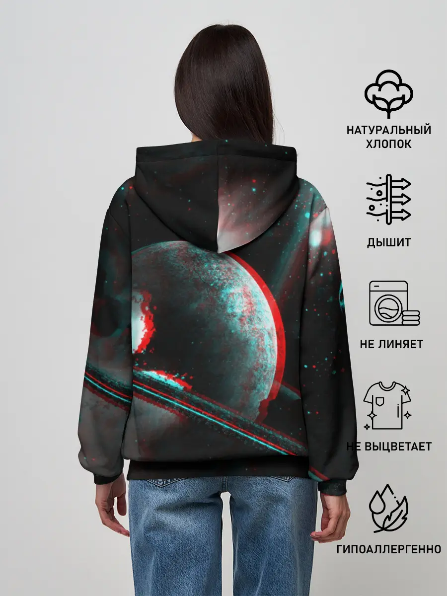 Женское худи / Cosmos Glitch