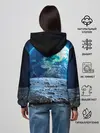 Женское худи / Кот на луне