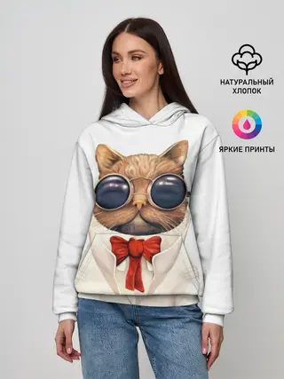 Женское худи / Кот