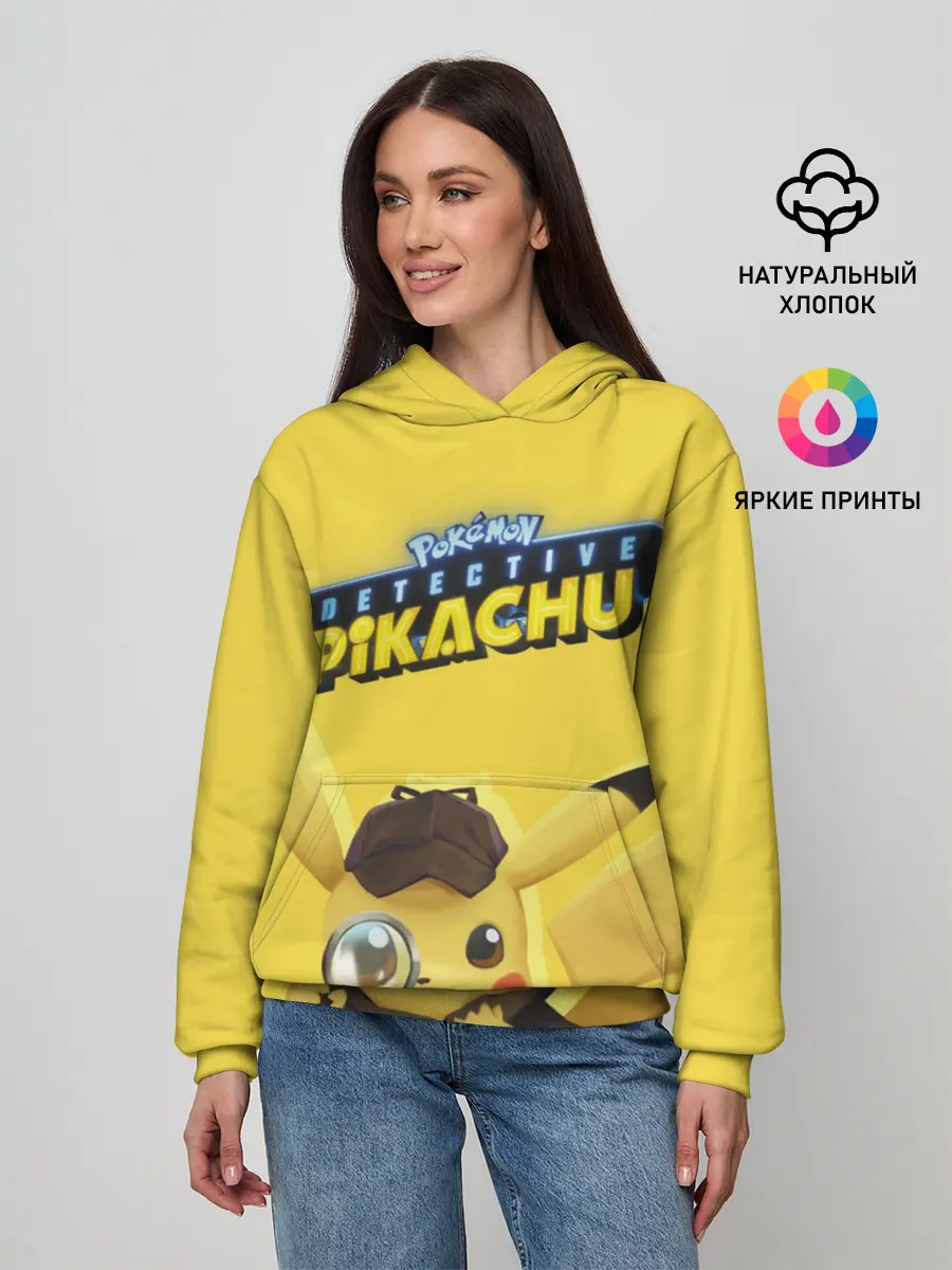 Женское худи / Детектив Пикачу