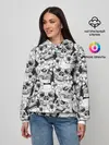 Женское худи / Черепа в цветах