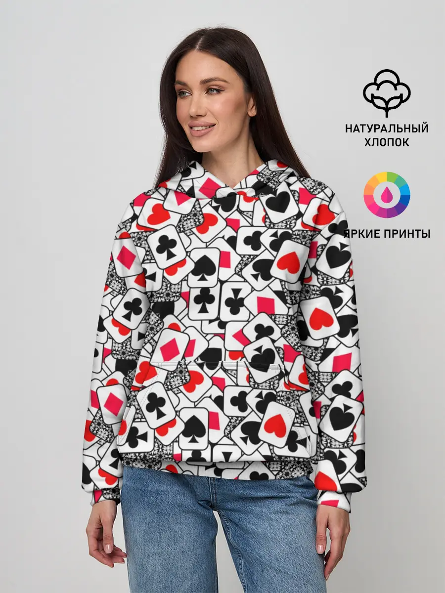 Женское худи / Игральные карты
