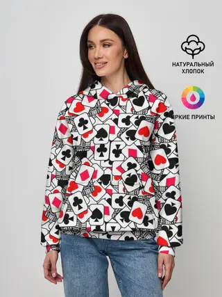 Женское худи / Игральные карты