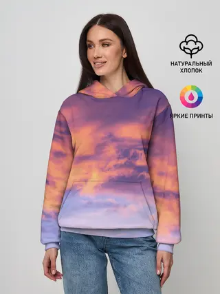 Женское худи / В небе