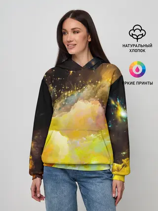 Женское худи / Желтая краска